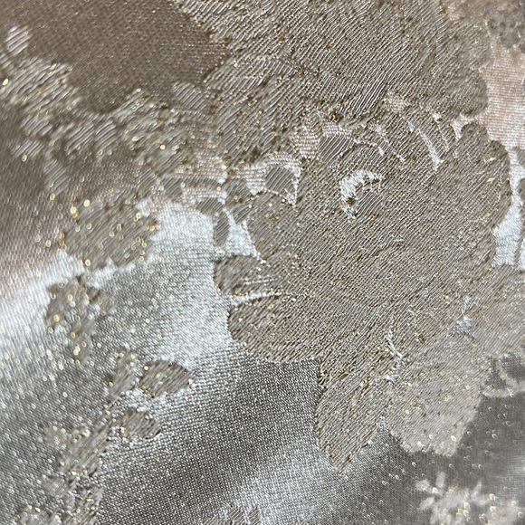 Vintage Jessica McClintock ivory full- length gown with matching wrap shawl. - Picture 8 of 11